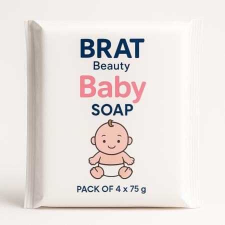 Brat Beauty Baby Soap Pack of 4 x 75g